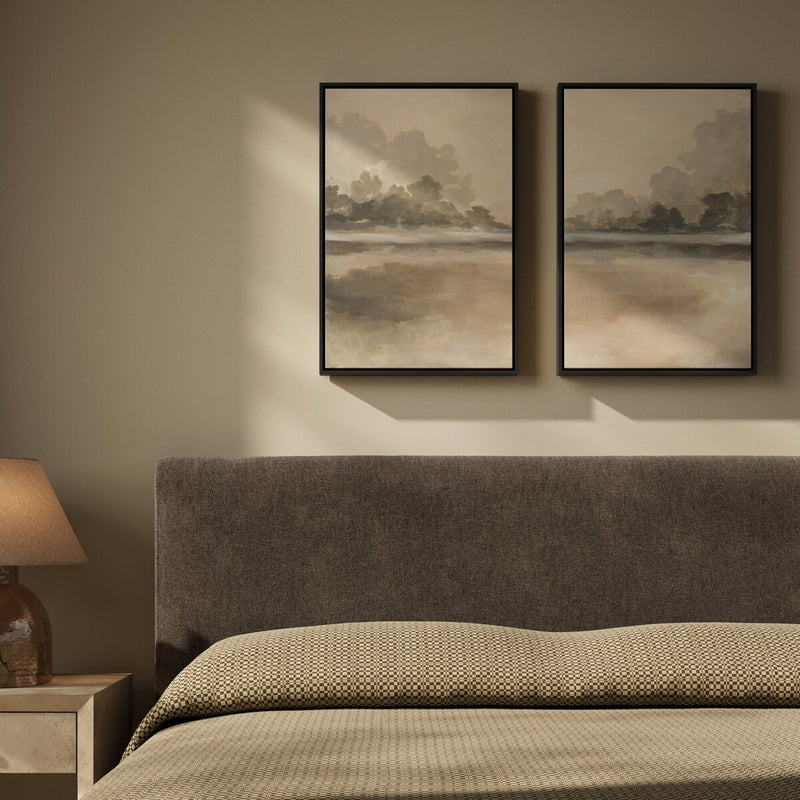 Reflections Diptych by Lauren Fuhr - Black Maple Floater
