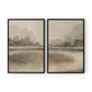 Reflections Diptych by Lauren Fuhr - Black Maple Floater
