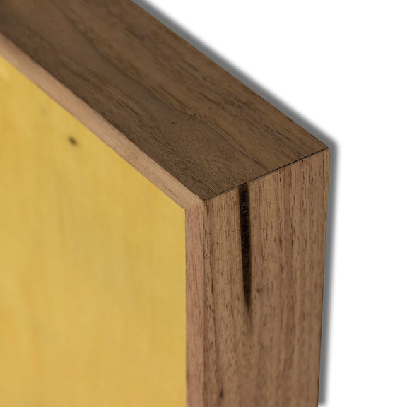 Lutare Diptych by Kelly Rogers - Rustic Walnut Floater
