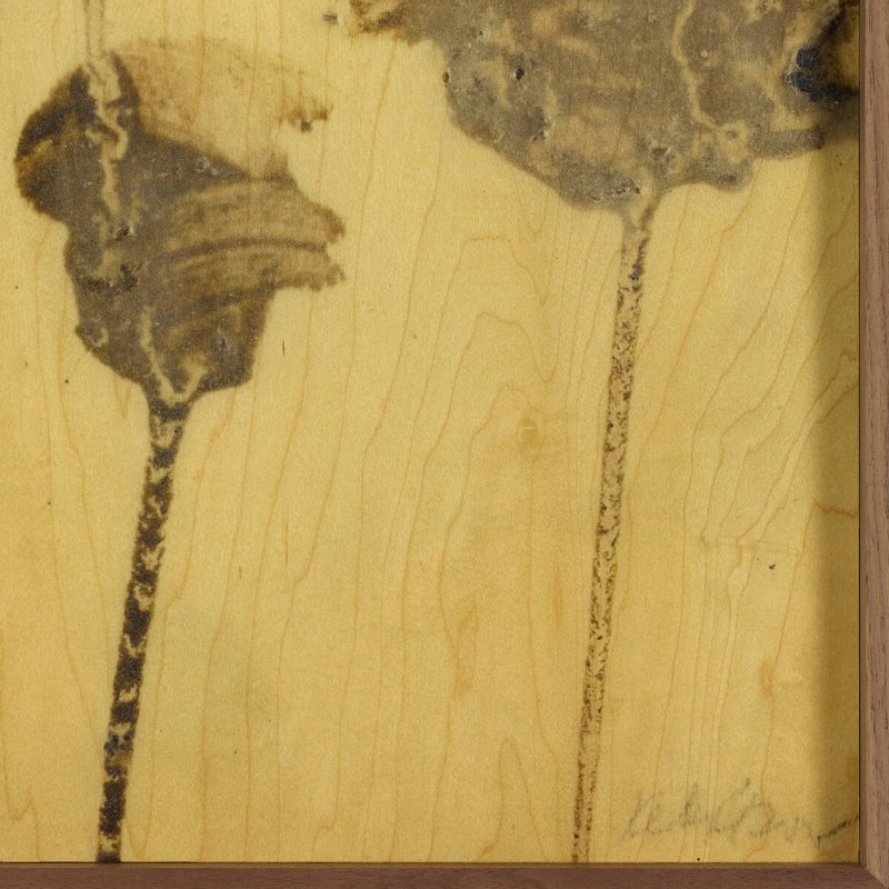 Lutare Diptych by Kelly Rogers - Rustic Walnut Floater
