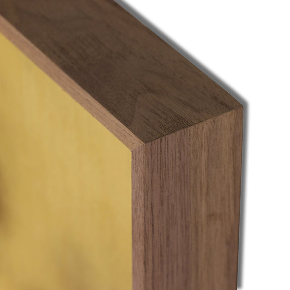 Lutare Diptych by Kelly Rogers - Rustic Walnut Floater