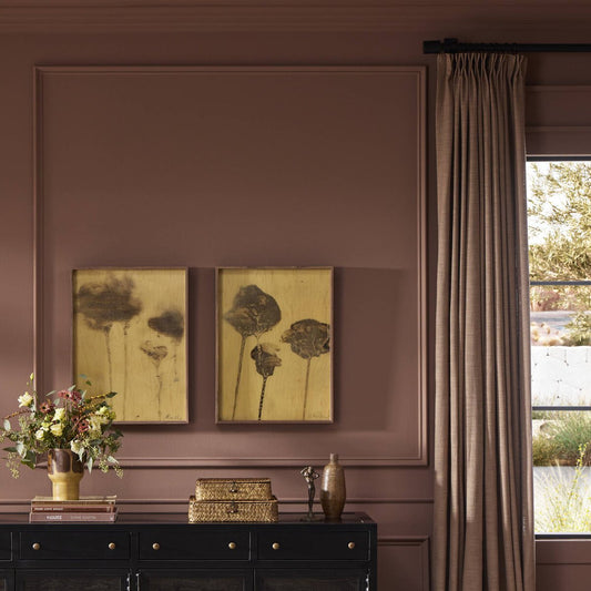 Lutare Diptych by Kelly Rogers - Rustic Walnut Floater
