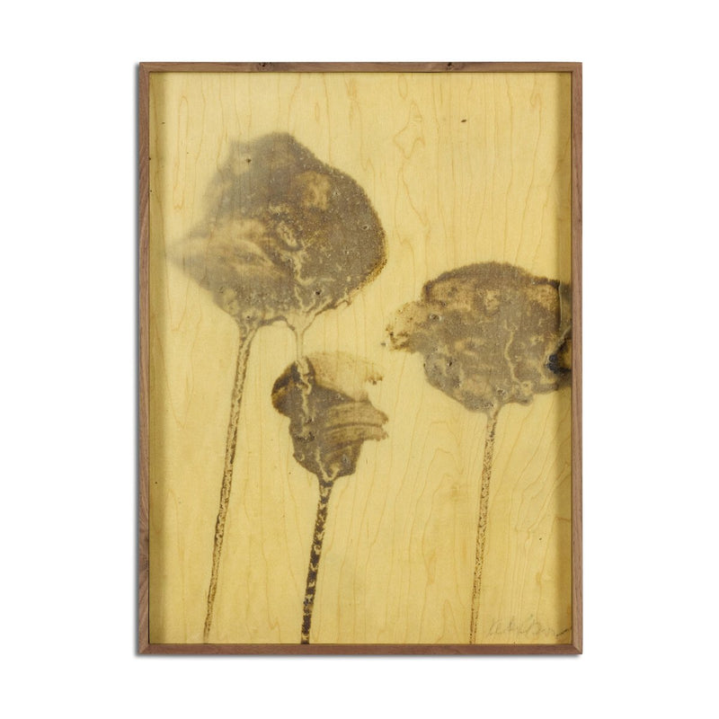 Lutare Diptych by Kelly Rogers - Rustic Walnut Floater