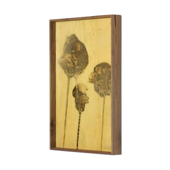 Lutare Diptych by Kelly Rogers - Rustic Walnut Floater
