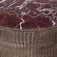 Brixby Outdoor Coffee Table - Merlot Marble