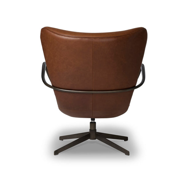 Willow Swivel Chair - Dulane Mahogany