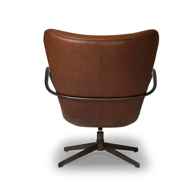 Willow Swivel Chair - Dulane Mahogany