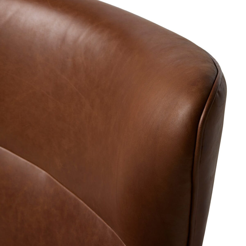 Willow Swivel Chair - Dulane Mahogany