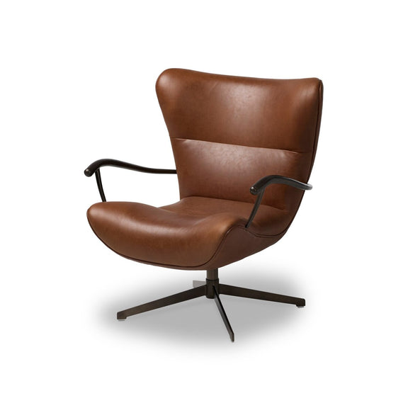 Willow Swivel Chair - Dulane Mahogany