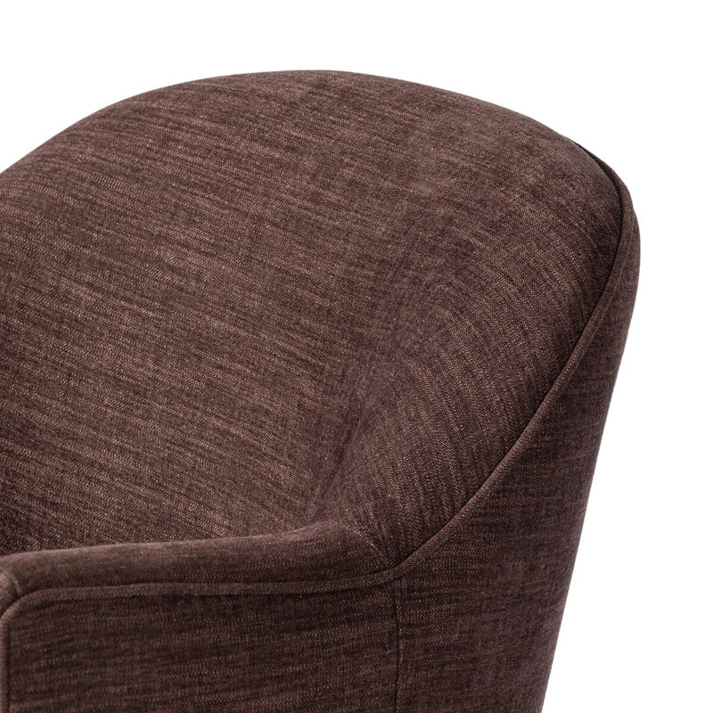 Aurora Fringe Swivel Chair - Laughlin Plum