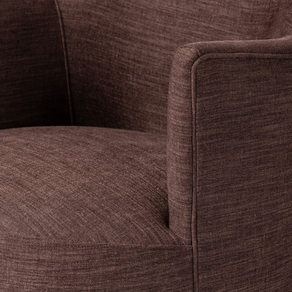 Aurora Fringe Swivel Chair - Laughlin Plum