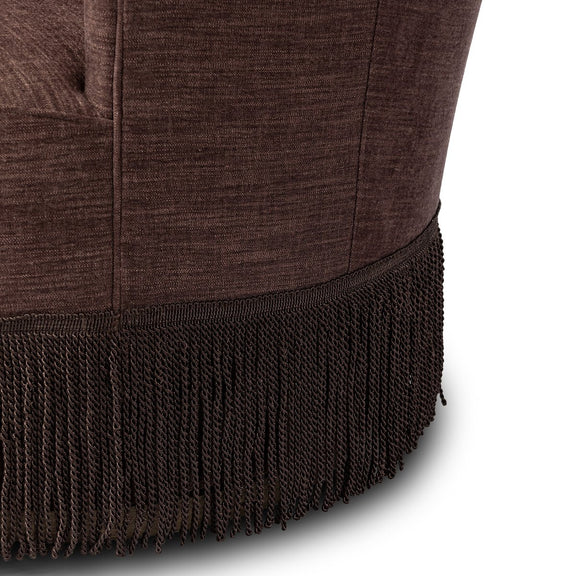 Aurora Fringe Swivel Chair - Laughlin Plum