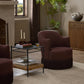 Aurora Fringe Swivel Chair - Laughlin Plum