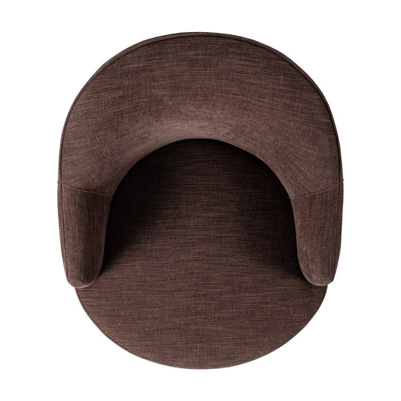 Aurora Fringe Swivel Chair - Laughlin Plum