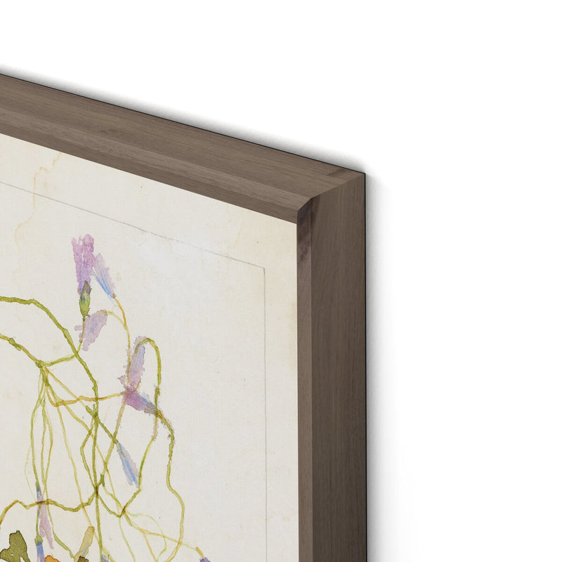 Oxalis Debilis No. 2 by Laurel-Dawn Latshaw - Rustic Walnut