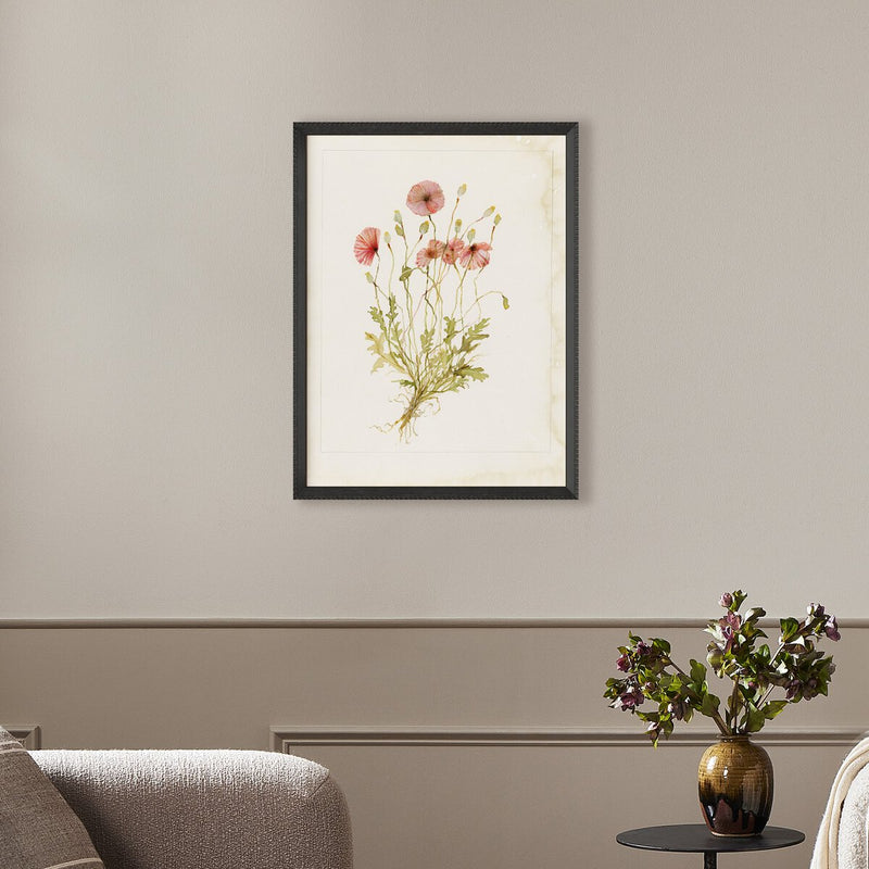 Papaveraceae No. 2 by Laurel-Dawn Latshaw - Brimfield Black