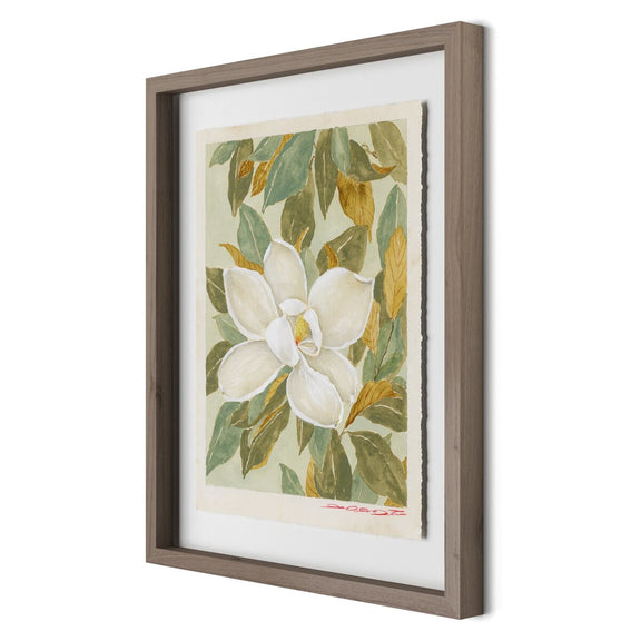 Magnolia I by Laurel-Dawn Latshaw - Rustic Walnut