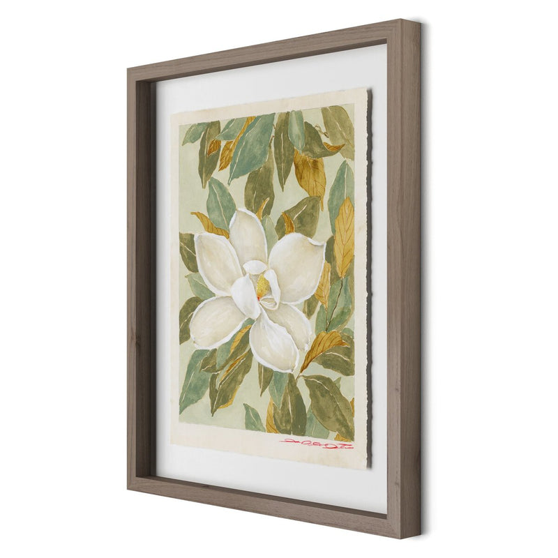 Magnolia I by Laurel-Dawn Latshaw - Rustic Walnut