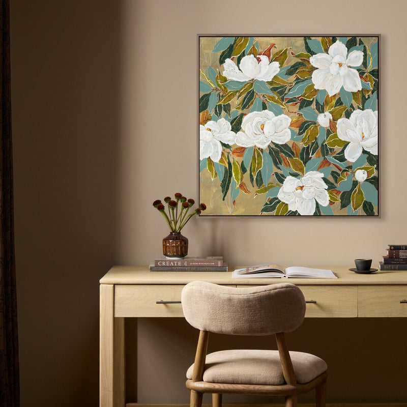 Magnolia V by Laurel-Dawn Latshaw - Rustic Walnut
