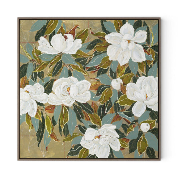 Magnolia V by Laurel-Dawn Latshaw - Rustic Walnut