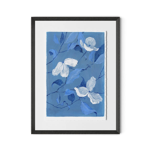 Blue Dogwood by Laurel-Dawn Latshaw - Brimfield Black