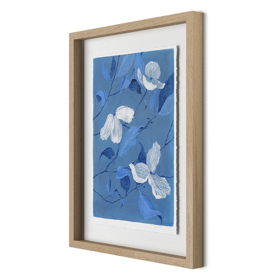 Blue Dogwood by Laurel-Dawn Latshaw - White Oak