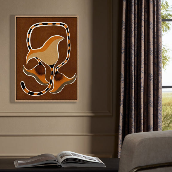 Delicate Bloom 4 by Shatha Al Dafai - White Oak