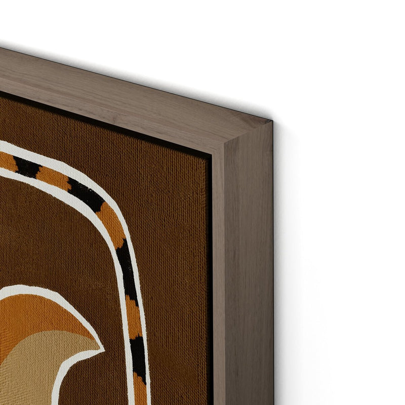 Delicate Bloom 4 by Shatha Al Dafai - Rustic Walnut