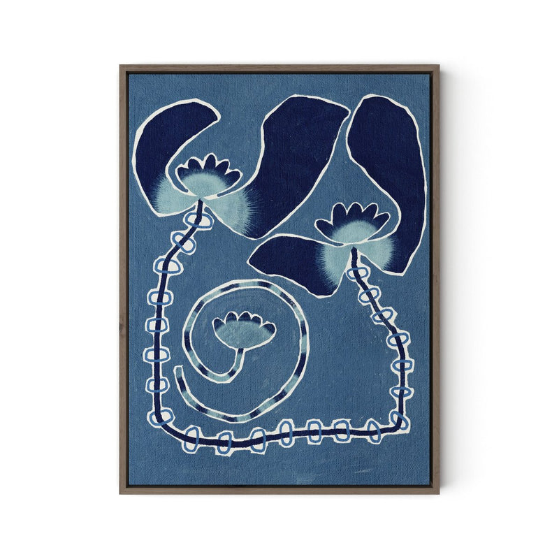 Delicate Bloom 13 by Shatha Al Dafai - Rustic Walnut
