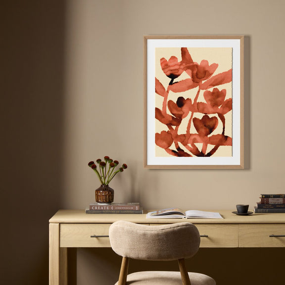 Blended Flowers 2 by Shatha Al Dafai - White Oak