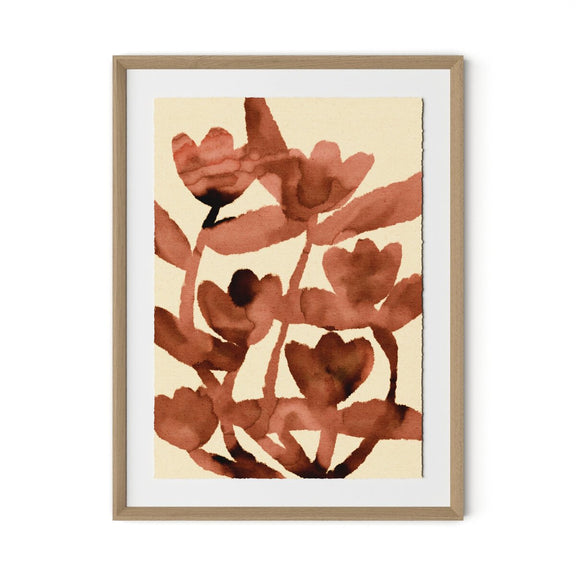 Blended Flowers 2 by Shatha Al Dafai - White Oak