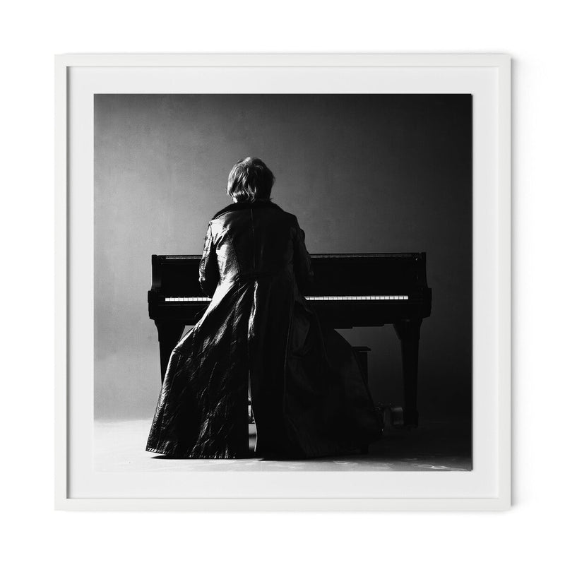 Portrait Of Elton John by Getty Images - White Maple