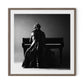 Portrait Of Elton John by Getty Images - Rustic Walnut