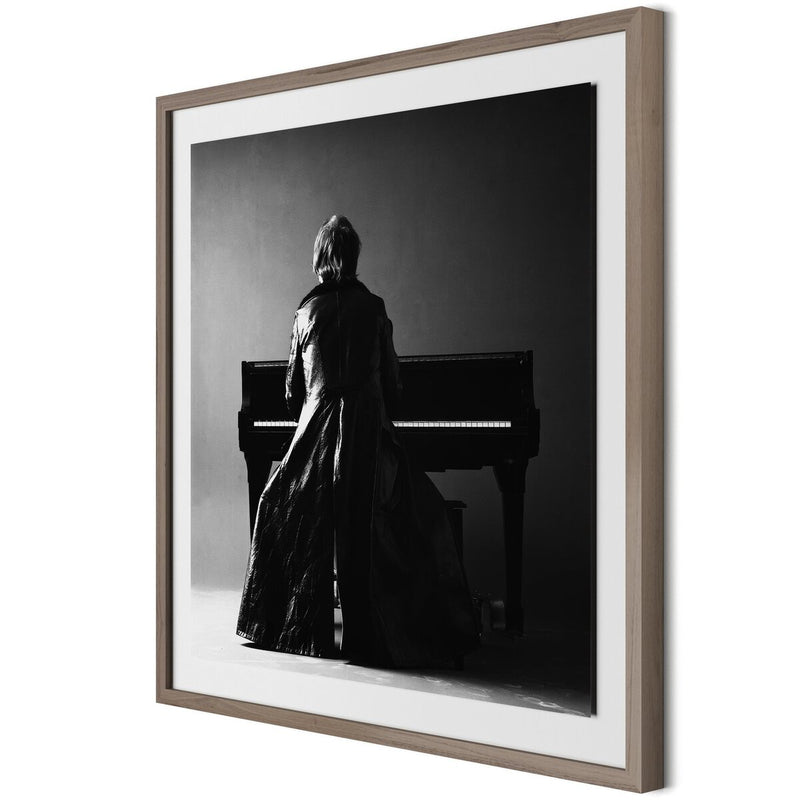 Portrait Of Elton John by Getty Images - Rustic Walnut