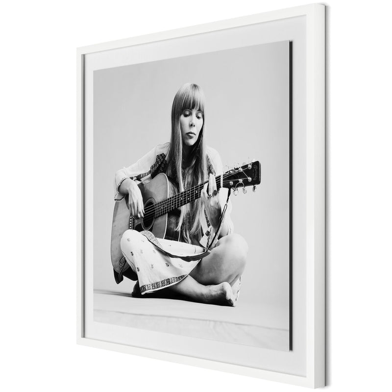 Portrait Of Joni Mitchell by Getty Images - White Maple