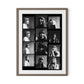 Joni Mitchell Contact Sheet by Getty Images - Rustic Walnut