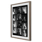 Joni Mitchell Contact Sheet by Getty Images - Rustic Walnut