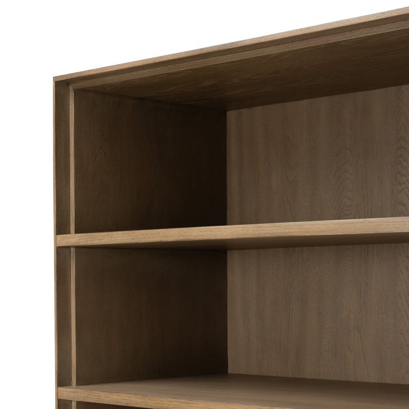 Leo Bookcase - Rustic Grey Veneer