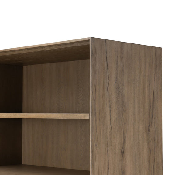 Leo Bookcase - Rustic Grey Veneer