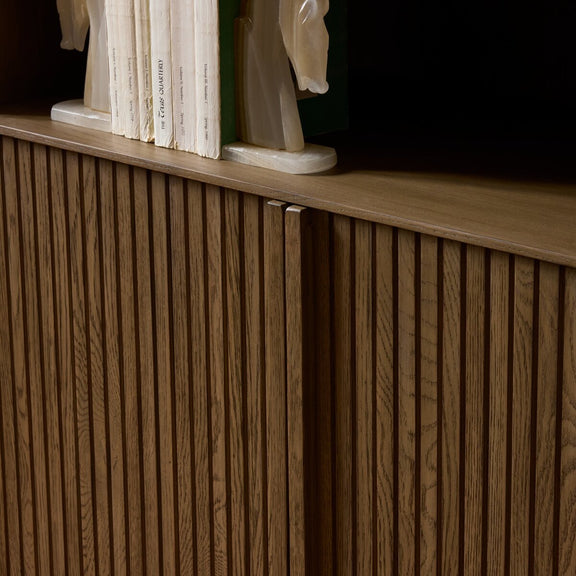 Leo Bookcase - Rustic Grey Veneer