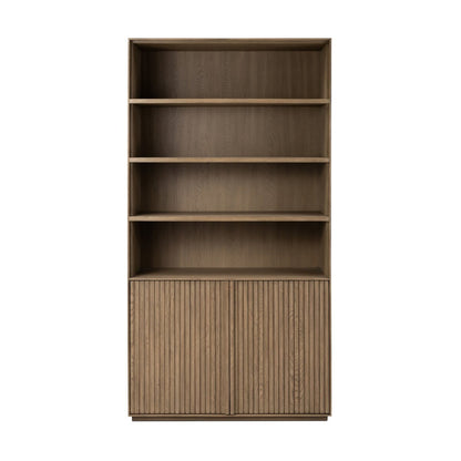 Leo Bookcase - Rustic Grey Veneer