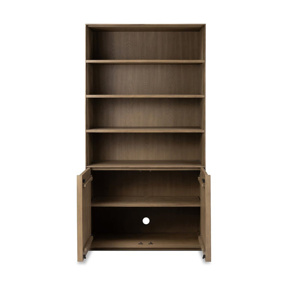 Leo Bookcase - Rustic Grey Veneer