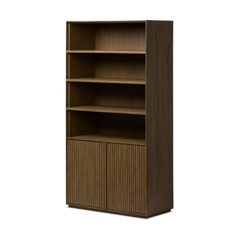 Leo Bookcase - Rustic Grey Veneer
