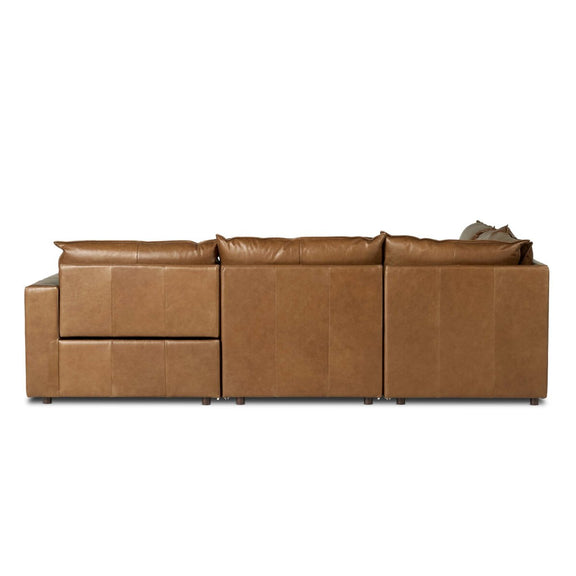 Kosa Power Recliner 5-Piece Sectional - Sonoma Chestnut