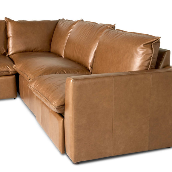 Kosa Power Recliner 5-Piece Sectional - Sonoma Chestnut