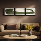Organic Curves 2 Triptych by FH Art Studio - Black Maple