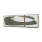 Organic Curves 2 Triptych by FH Art Studio - White Oak