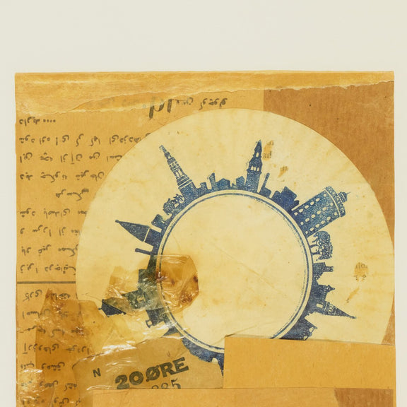Continental Ephemera Set Of 6 by Kurt Schwitters - Rooftop Rustic Walnut