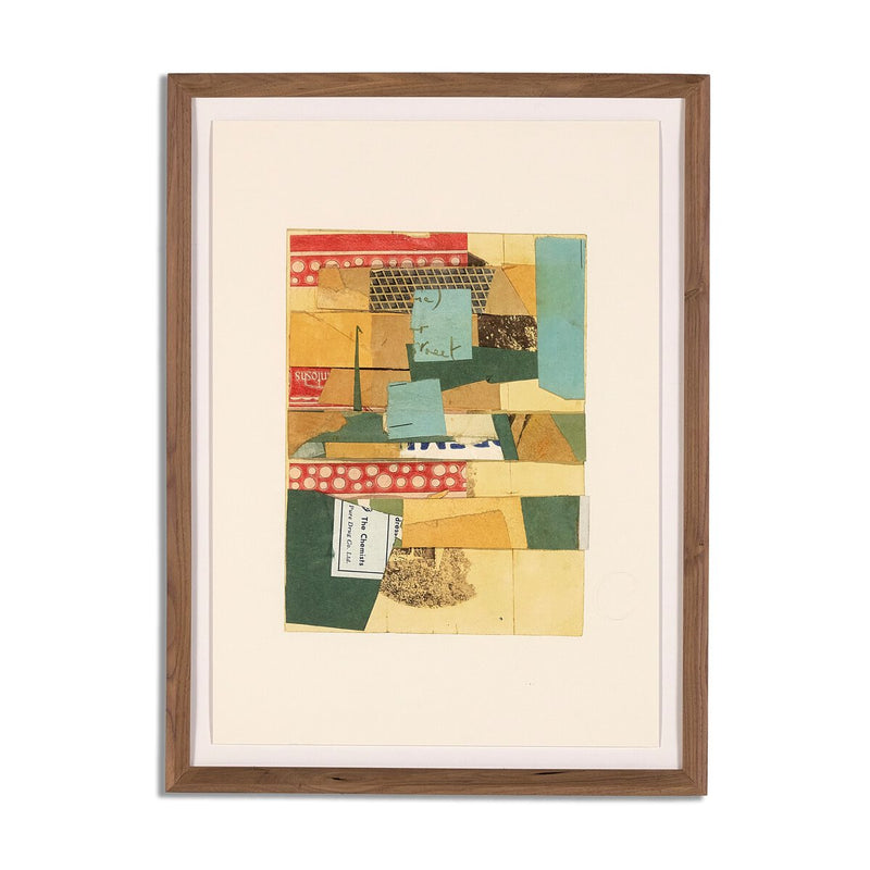 Continental Ephemera Set Of 6 by Kurt Schwitters - Rooftop Rustic Walnut