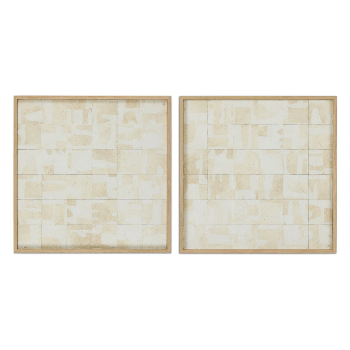 Ancestral Diptych II by Douglas Galloway - White Oak Floater
